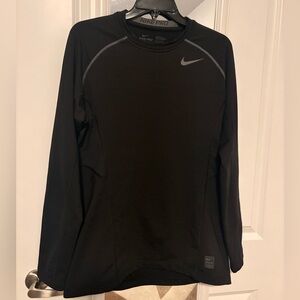 Nike Pro Dri-FIT Long Sleeve Compression Shirt Black Men’s Large Fitted Top
